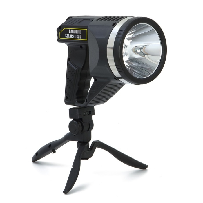 Biyomak® Şarjlı Dev Boy El Feneri Tripod Ayaklı Parlak LED El Lambası Kamp, Av ve Güvenlik İçin İdeal