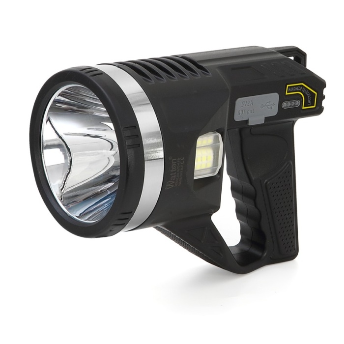 Biyomak® Şarjlı Dev Boy El Feneri Tripod Ayaklı Parlak LED El Lambası Kamp, Av ve Güvenlik İçin İdeal