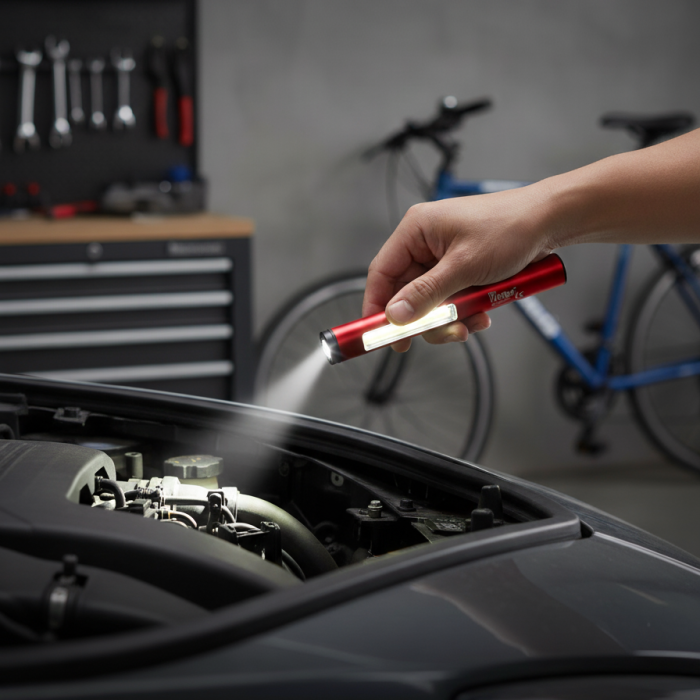 Biyomak® Profesyonel Şarjlı Mıknatıslı El Feneri Oto Feneri Çok Amaçlı Aydınlatma Çözümü