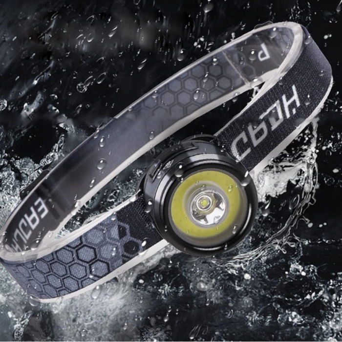 Biyomak® Kafa Lambası Kafa Feneri Şarjlı Profesyonel COB Fener 7 Modlu