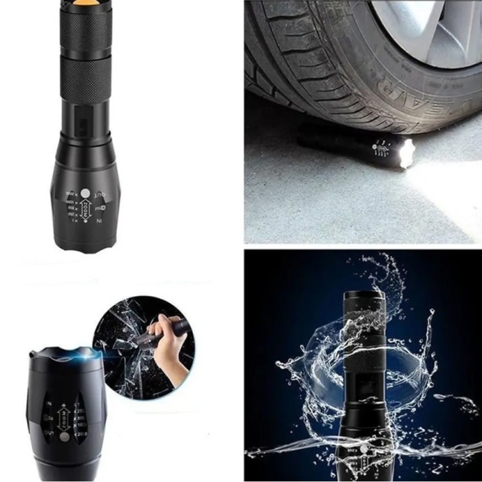 Biyomak® El Feneri Beyaz Sarı Ve Mor Renk Aydınlatma Q5 Led