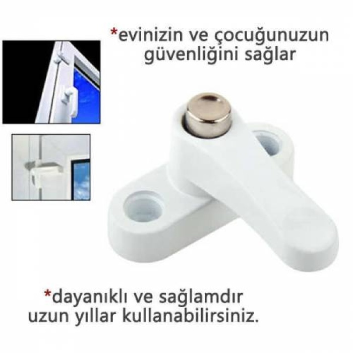 ® Pvc Kapı Pencere Emniyet Kilidi -  Pimapen Kilidi - ÇELİK - 6 Adet
