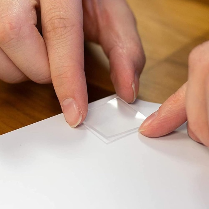 ® Montaj Bandı 2.5 KG - Çift Taraflı Hazır Kesilmiş Silikon Bant 12&amp;#39;li Montaj Bandı, Şeffaf