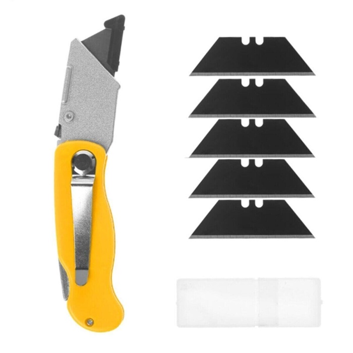 ® 5 Bıçaklı Çok Amaçlı Katlanabilir Falçata Halı Alçıpan Falçatası