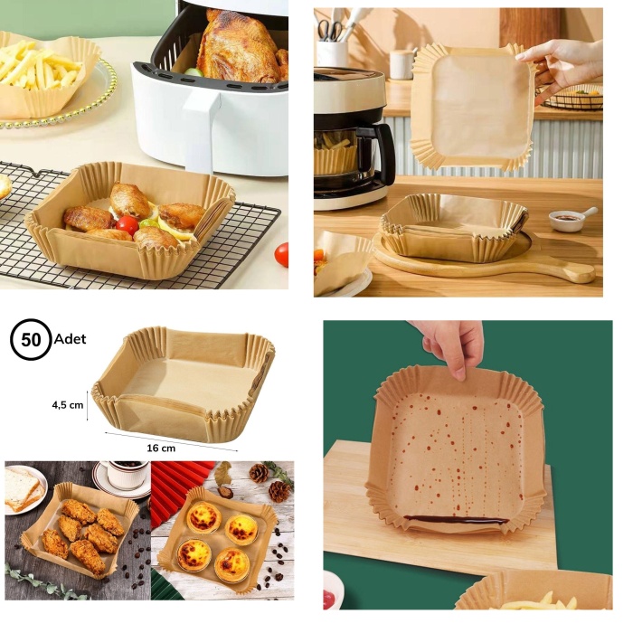 ® Airfreyer Fritöz Kağıdı Kare XL / XXL 50li