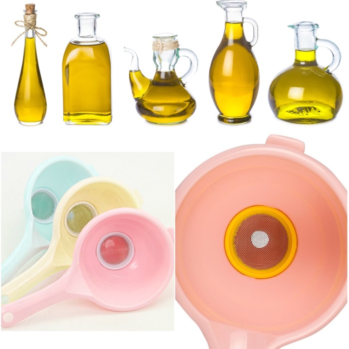 ® Sıvı Yağ Süzgeci - Huni Şeklinde Süzgeç