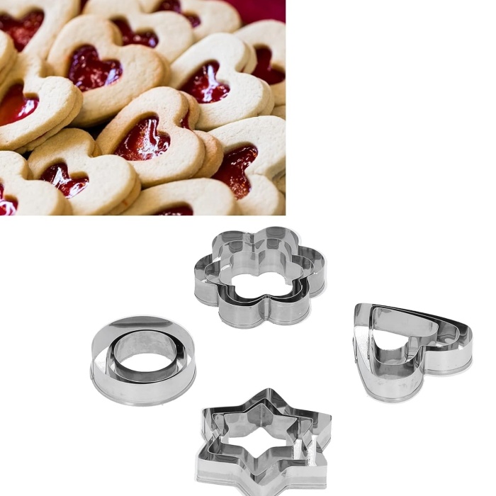 ® Kek Kalıbı - Bisküvi Kalıbı - Fondan Kalıbı 12 Adet