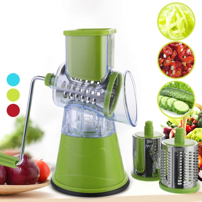 ® Tutma Kollu Çevirmeli Pratik Rulo Rende Drum Grater