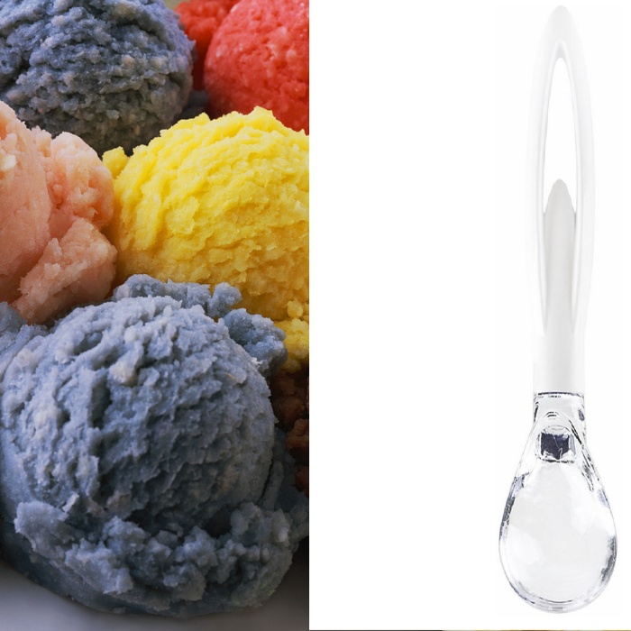 ® Dondurma Kaşığı - Şeffaf Mika Uçlu