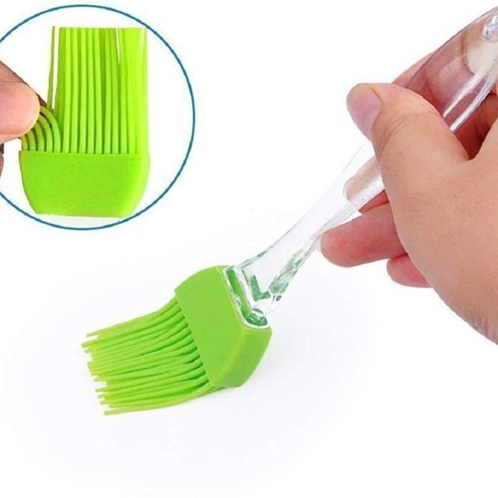 ® 2&amp;#39;li Silikon Pasta - Börek - Poğaça Yağ Fırçası ve Spatula Seti