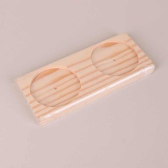 ® Ahşap Yağdanlık Altlığı -2 Bölmeli Yağlık Sosluk Standı