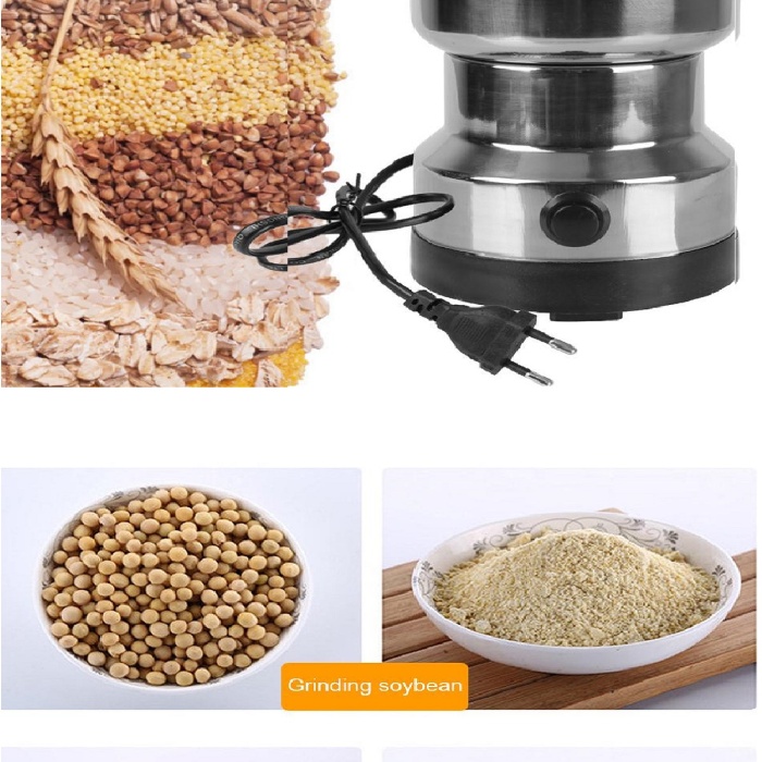 ® 4 Bıçaklı Elektrikli Öğütücü Blender Kahve Fındık Baharat Tahıl Biber Değirmeni