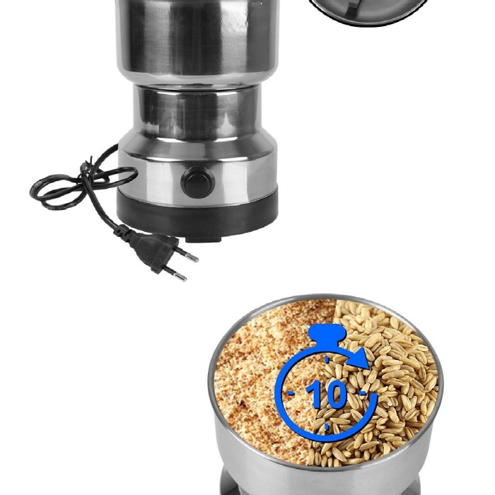 ® 4 Bıçaklı Elektrikli Öğütücü Blender Kahve Fındık Baharat Tahıl Biber Değirmeni