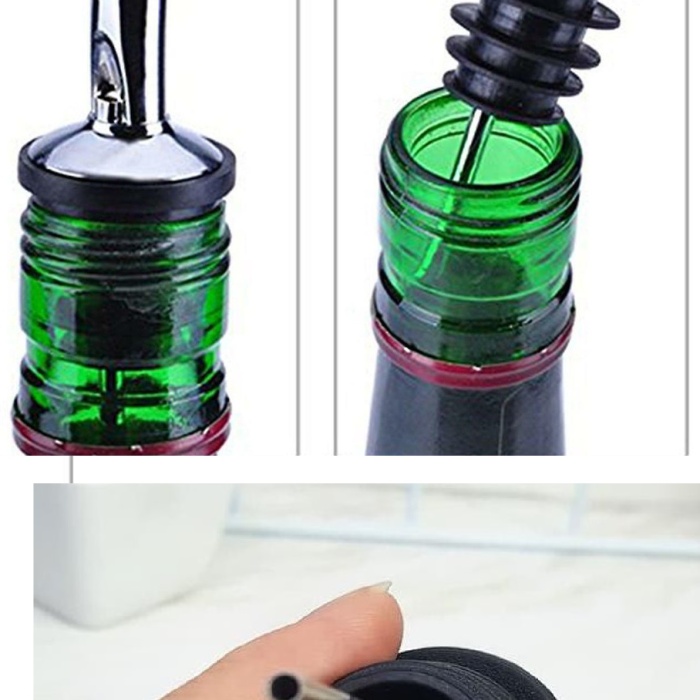 ® Şişe Ucu Servis Aparatı Damlalık Yağdanlık -Şişe Tıpa Sürekli Akışlı Hava Delikli