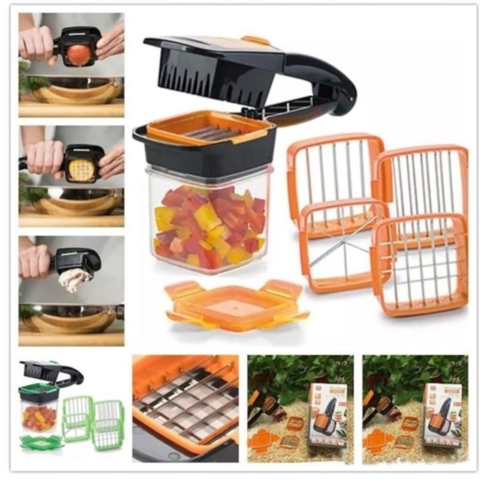 ® 5 In 1 Pratik Hazneli Sebze Meyve Doğrayıcı