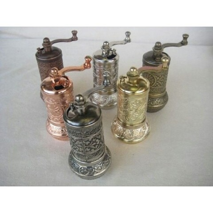 ® Osmanlı Motifli Kahve ve Baharat Değirmeni Bakır