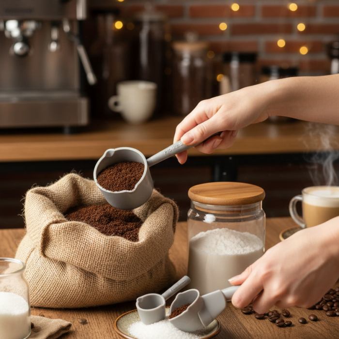 ® Ölçü Kaşığı Şeker Kahve Un Erzak Ölçü Kaşığı - 3 lü Ölçü Kaşığı