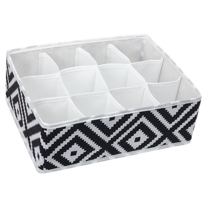 ® 12 Bölmeli Mozaik Desen Pratik Bölmeli Çekmece Düzenleyici Organizer