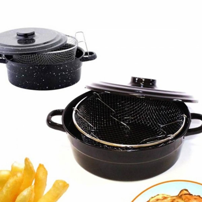 ® Yeni Ürün Essan Yanmaz ve Yapışmaz Fritöz Kızartma Tenceresi