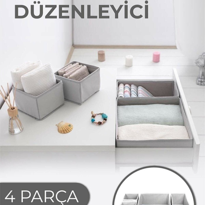 ® Çekmece Düzenleme Kutu Seti Organizer 4lü Set