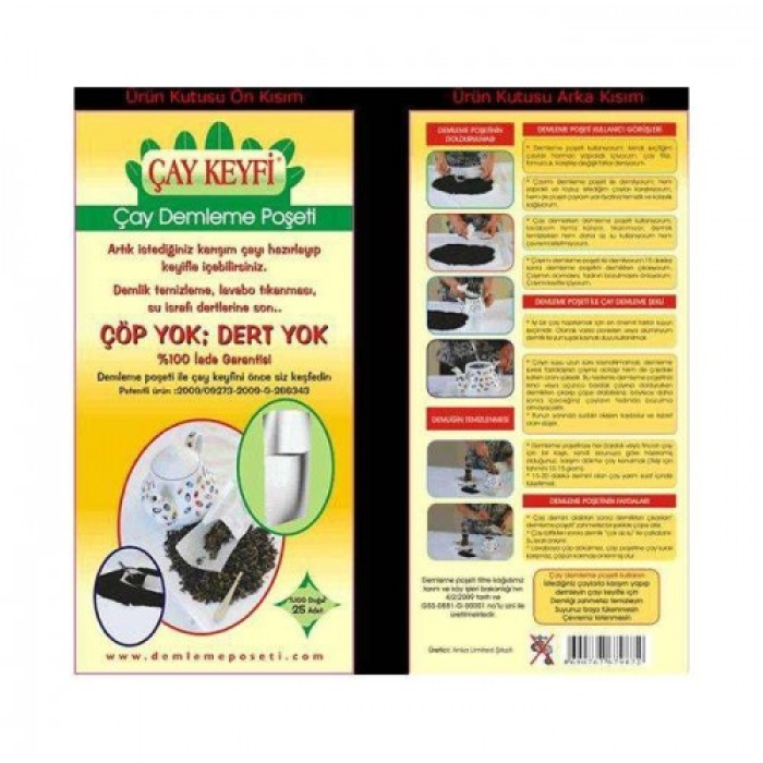 ® Ev Tipi Çay Demleme Poşeti 30Lu Paket