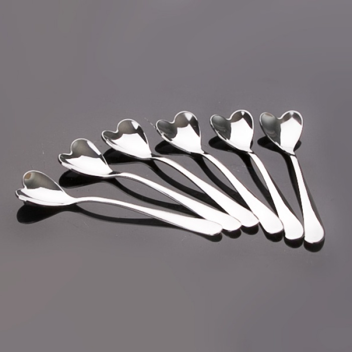 ® Dondurma Kaşığı - Kalpli (6Adet)