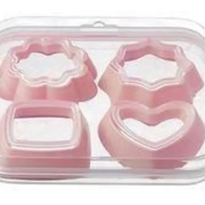 ® Kurabiye Kalıbı 4 Parça 8 Şekil - Saklama Kutulu