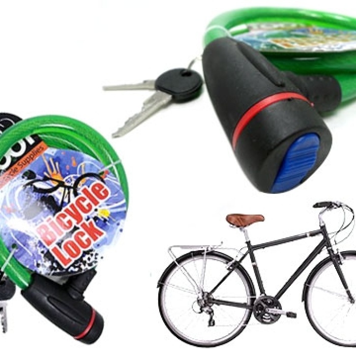 ® Anahtarlı Çelik Bisiklet Kilidi