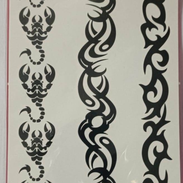 ® Geçici Dövme Şablonu 3lü - M071