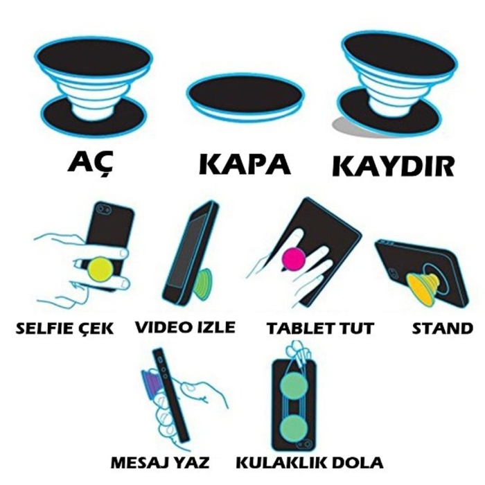 ® Telefon Parmak Tutucu -