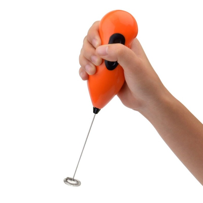 ® Mini Pilli Portatif Karıştırıcı Cappucino Maker Mikser - Renkli