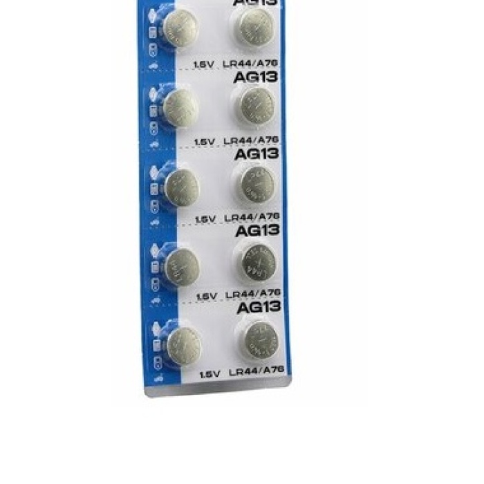 Biyomak® AG13 Saat Pili - Düğme Pil 10lu Paket LR44/A76 1.55V