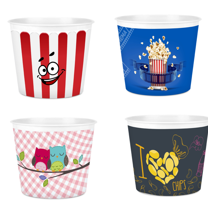 ® Popcorn Mısır Kovası Dekoratif