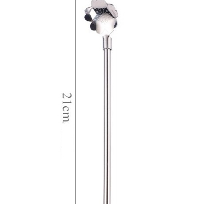 ® Paslanmaz Metal 2 li Kaşıklı Pipet Fırça Seti