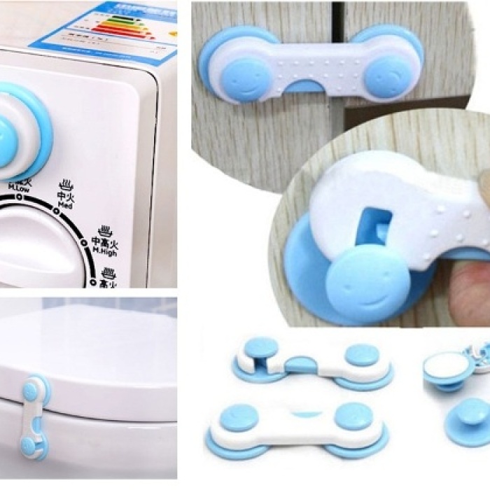 ® Çocuk Koruma Kilidi - Geçmeli 2 Adet Dolap Kilidi