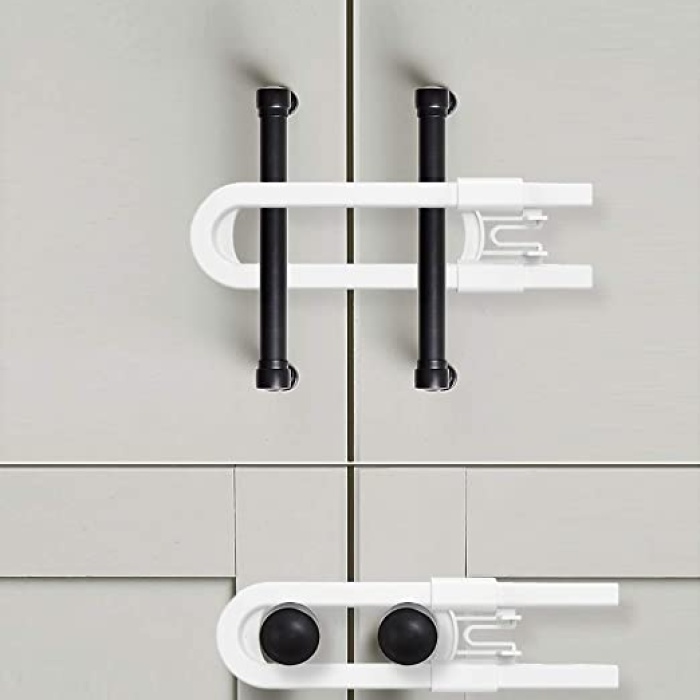 ® Çocuk Koruma Kilidi - Slide Dolap Çekmece Kilidi Sürgülü Kilit