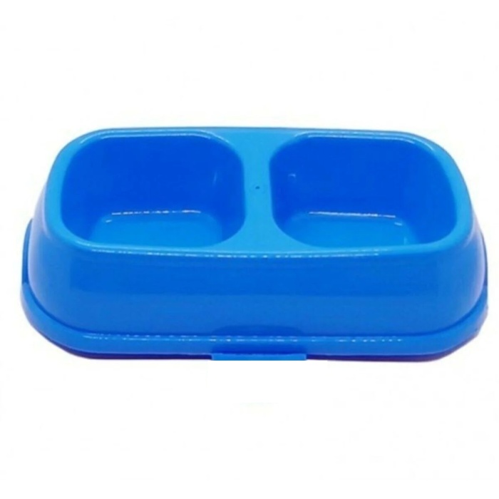 ® Kedi - Köpek Mama Ve Su Kabı 2 Bölmeli  Büyük Boy