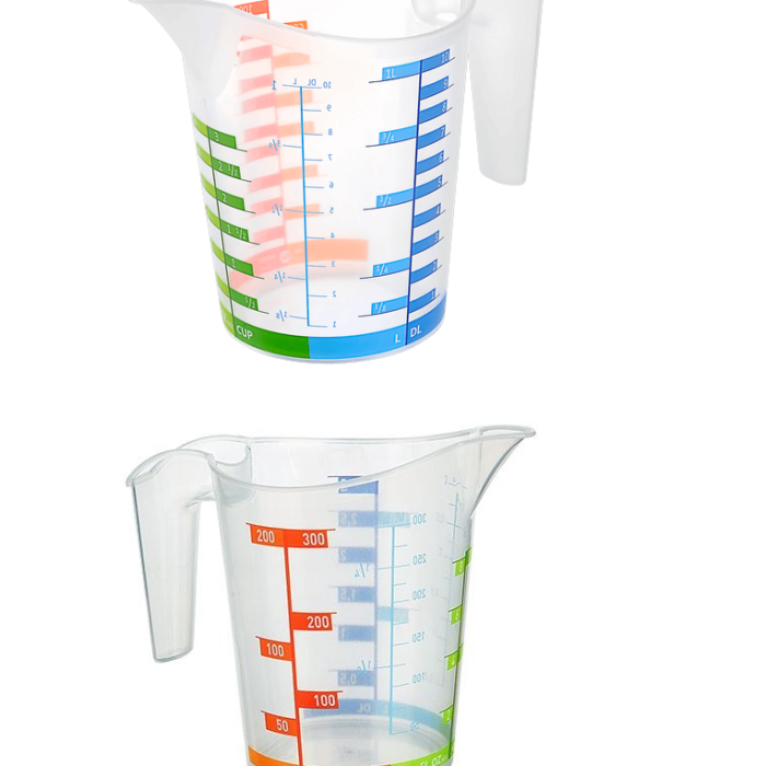 ® Ölçü Kabı Dereceli Renkli 1000 ML + 300 ML Set