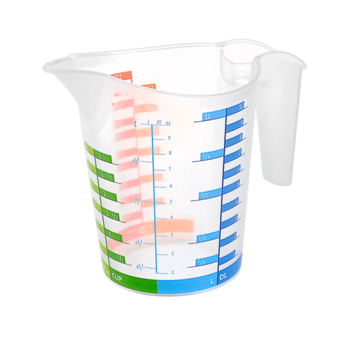 ® Ölçü Kabı Dereceli Renkli 1000 ML + 300 ML Set