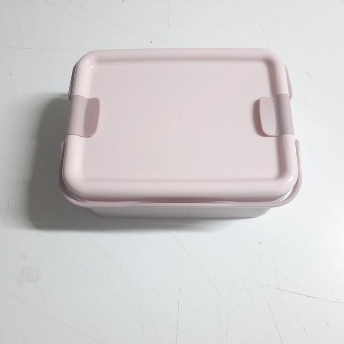 ® Kulplu Beslenme Kabı  2 Bölmeli Mandallı Diyet Kabı -Çatal Kaşık Dahildir