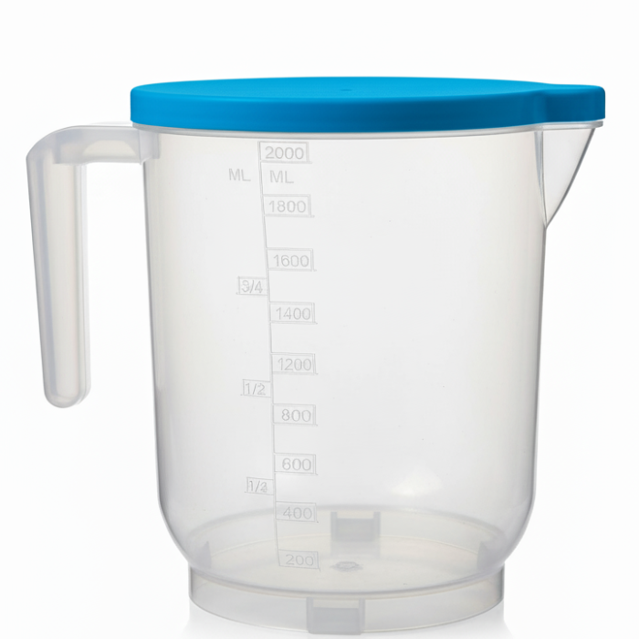 ® Pratik Mutfak Ölçü Kabı - 2 Litre Dereceli Şeffaf Hazne BPA Free