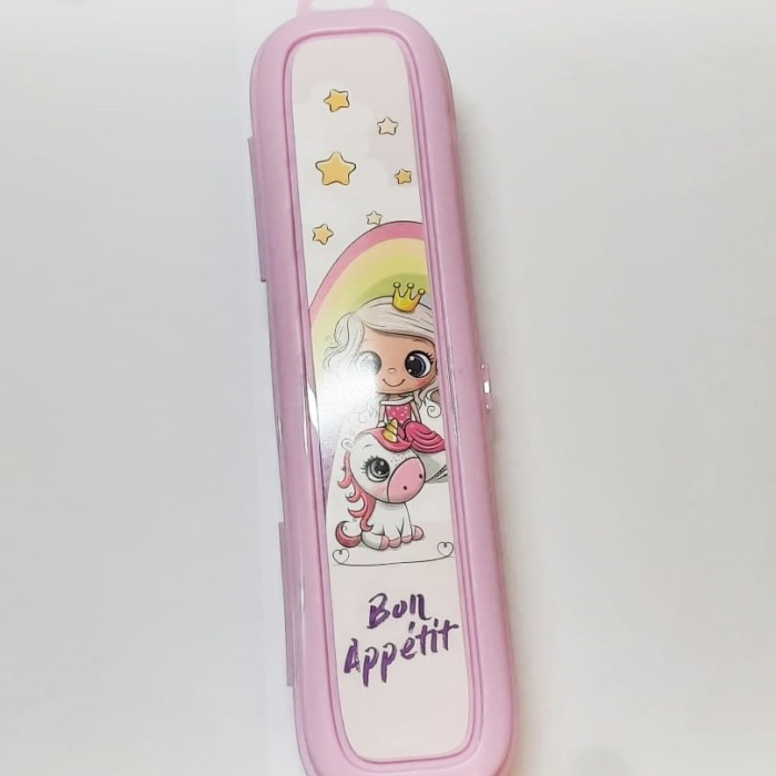 ® Pembe Multi Renkli Kapaklı Kalemlik Kutusu -Çanta İçi Saklama - Diş Fırçası - Makyaj Fırçası Kutu