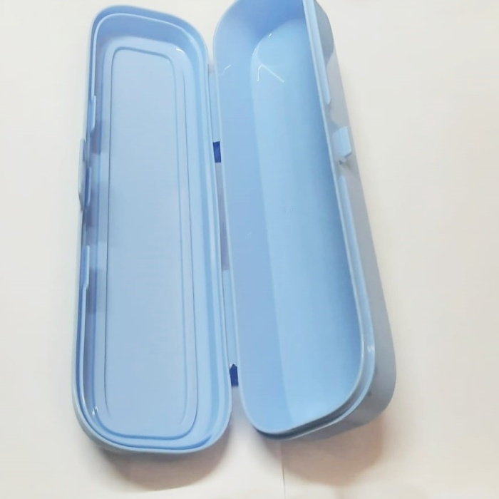 ® Turkuaz Multi Renkli Kapaklı Kalemlik Kutusu -Çanta İçi Saklama - Diş Fırçası - Makyaj Fırçası Kutu