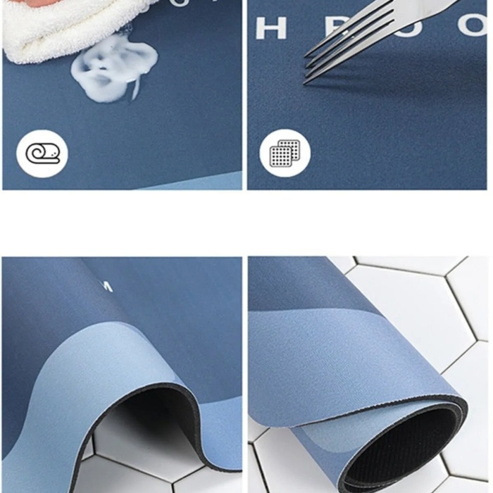 Biyomak® Sihirli Su Emici Kaydırmaz Banyo Paspası Banyo Ayak Matı