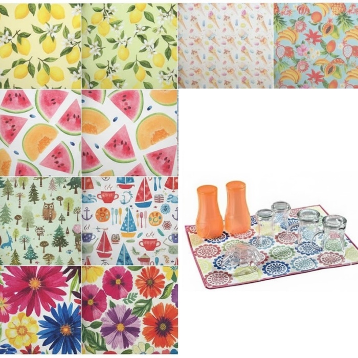 ® 10 Adet Kurutmalık Mikrofiber Kurutma Bulaşık Tezgah Altlığı