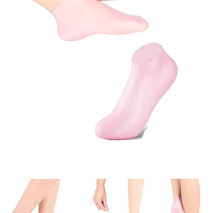 ® Yeni Ürün 1 çift silikon jel topuk nemlendirici çorap ayak bakımı çatlama koruyucu krem çorabı