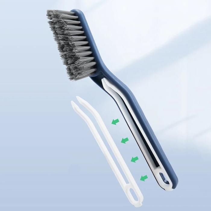 ® Cımbızlı Fırça Çok Amaçlı  Kademeli Kesim Uçlu Banyo Klozet Kenarı Pencere Temizleme Aparatı