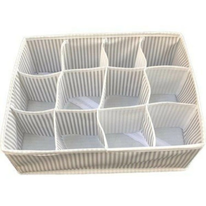 ® 12 Bölmeli Pratik Bölmeli Çekmece Düzenleyici Organizer(İç Çamaşırı Kravat Çorap Düzenleyici)