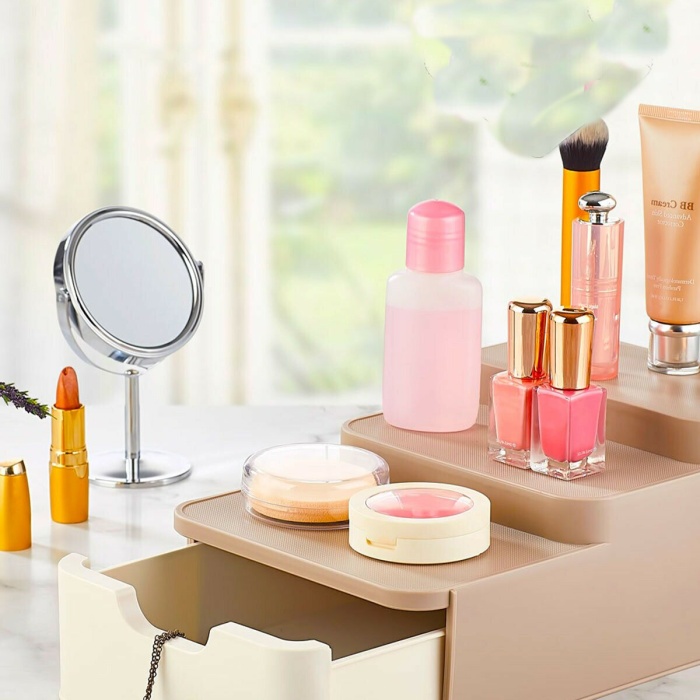 ® Compact Çekmeceli Ve Standlı Düzenleyici-  Makyaj Organizeri
