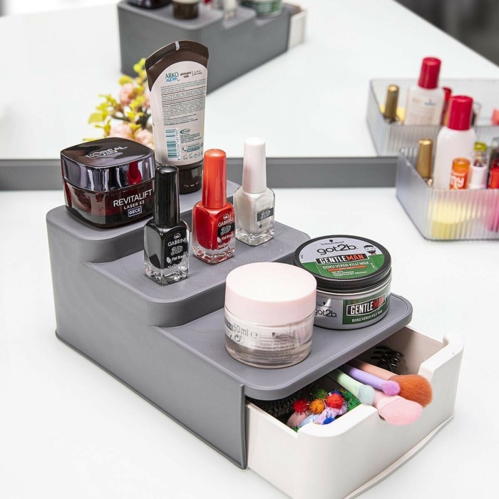 ® Compact Çekmeceli Ve Standlı Düzenleyici-  Makyaj Organizeri